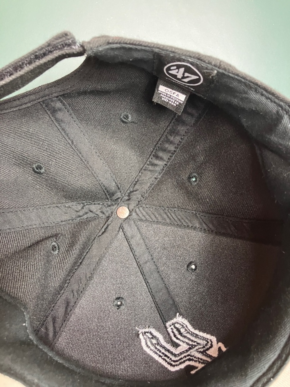 🏀 Spurs Black Baseball Cap- Hat Basketball NBA - Good Preowned One Size - Picture 8 of 16